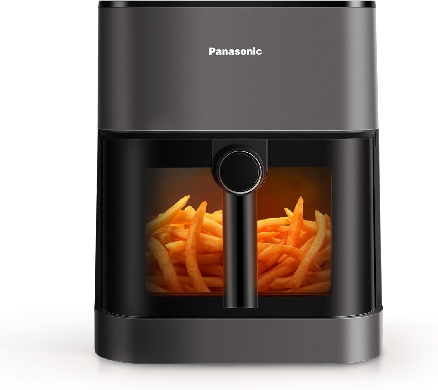 Panasonic Friggitrice ad Aria con Finestra di Ispezione 5L Nero/Grigio NF-CC500SXE Panasonic Friggitrice ad Aria con Finestra di Ispezione 5L Nero/Grigio NF-CC500SXE